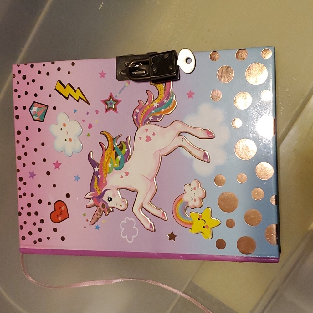 Unicorn Diary with Lock 5inx7in